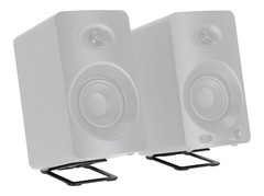 Pair Rockville SR3 Low Profile Speaker Riser Stands For 4″ Desktop Speakers