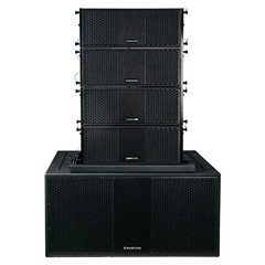 Sound Town Passive Line Array Dual 18″ Sub, 4 Dual 8″ PA, Adpt ZETHUS-218S208X4