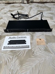 Audio Centron GE215 Dual 2/3 Octave Graphic EQ 2×15 Band Rack Mountable USA Made