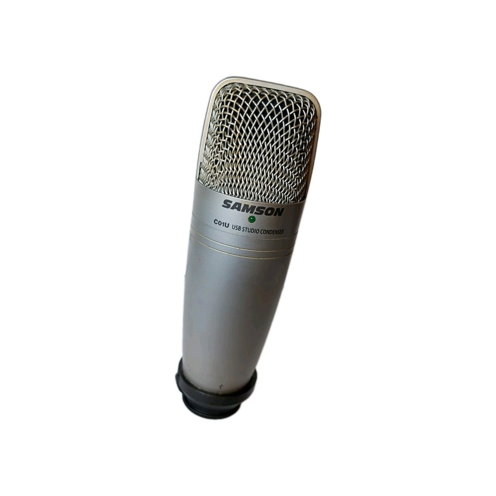 Samson C01U USB Studio Condenser Microphone Tested Working Mic Only