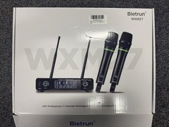 Bietrun WXM27 Wireless Rechargeable Dual UHF Cordless Microphone System