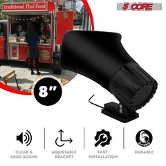 5Core PA Speaker Pair 5×8″ 65W Bull Horn Loud Audio 8Ohm Outdoor Speakers System