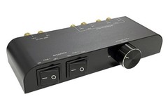 2-Way Speaker Selector Switcher Distributor Dual Zone Loudspeaker Controller