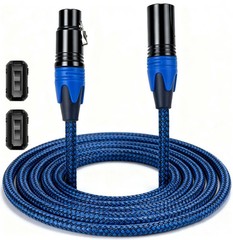 Professional 6FT XLR Male to Female Microphone Cable, Dual 6 Feet 1-Pack