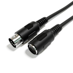 MIDI Audio Extension Cable – 5 Pin DIN Male to Female, 200 cm (78.74″)