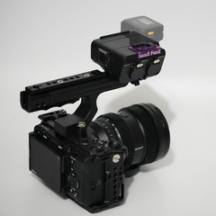 FOMOZER XLR Mic Handle Grip for Sony FX3/FX2/FX30 w/ Cold Shoe