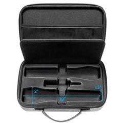 Portable Hard Shell Case for Two Wireless Microphones – EVA Storage Solution
