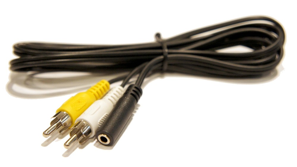 6ft. 3.5mm 1/8″ Stereo TRS Female to 2 x Male RCA Breakout Adapter Cable