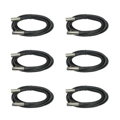 6 shielded 3 pin XLR Male Female mic microphone extension audio cable 25 FT FOOT