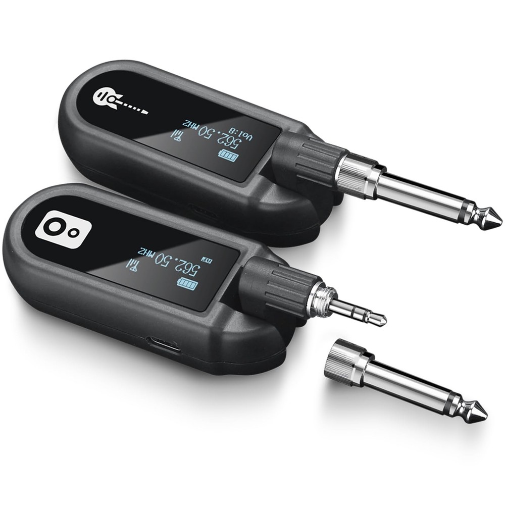 EBJ Wireless Guitar System UHF Wireless Guitar Transmitter Receiver Rechargea…