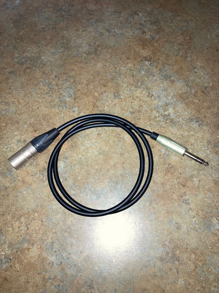 3 foot Canare L-4E6S Star Quad Neutrik male XLR to Amphenol TRS Cable