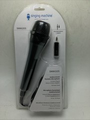 Singing Machine Wired Microphone for Karaoke, (Black) – Unidirectional Dynamic