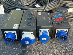 INDU 400A Power Distro PD 3PH CAM – CEE 30A-BLU5 X6, 30A-BLU3 X18 PT W/CABLE