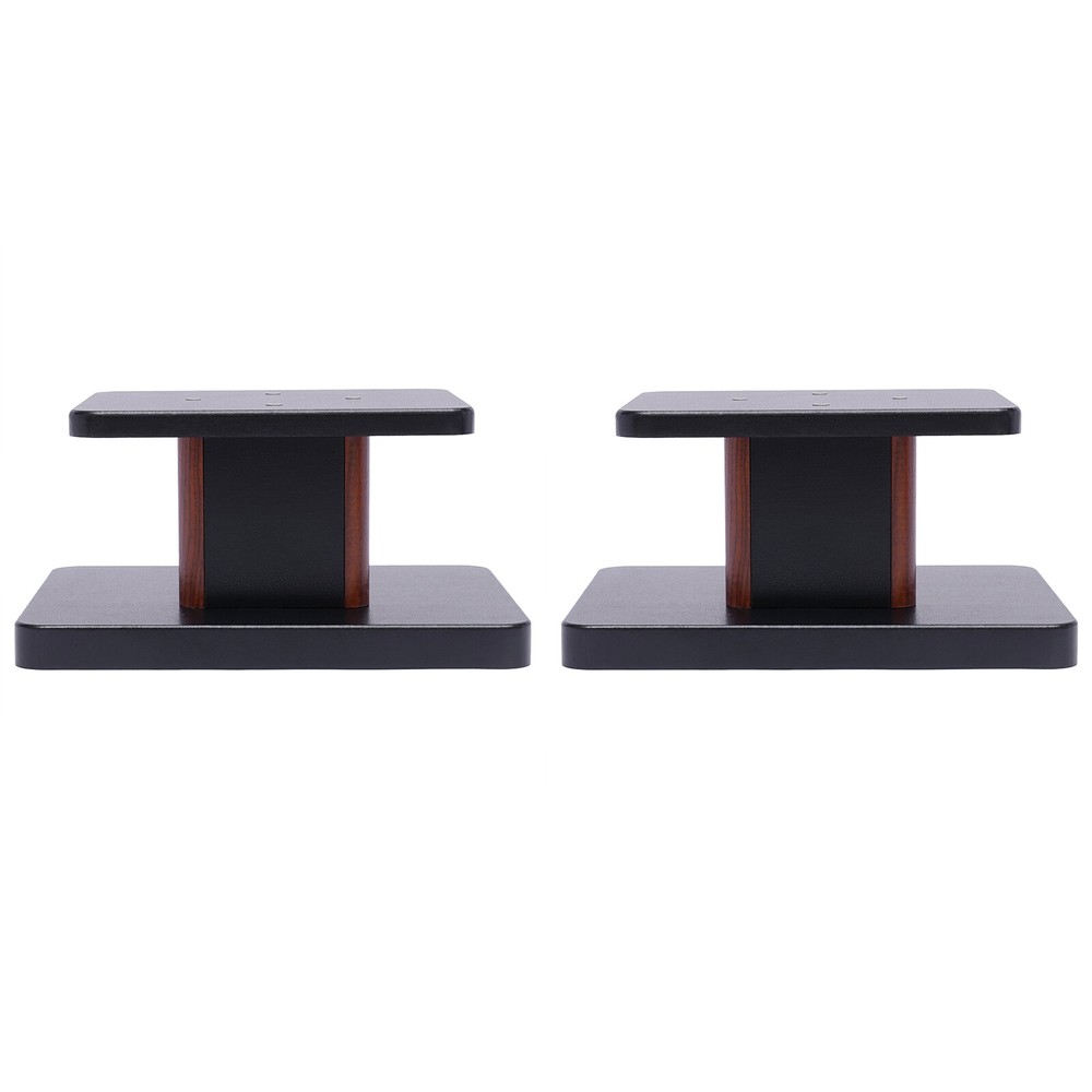 Pair Desktop Speaker Stand Studio Monitor Mount 6″ High Tabletop 15kg Load