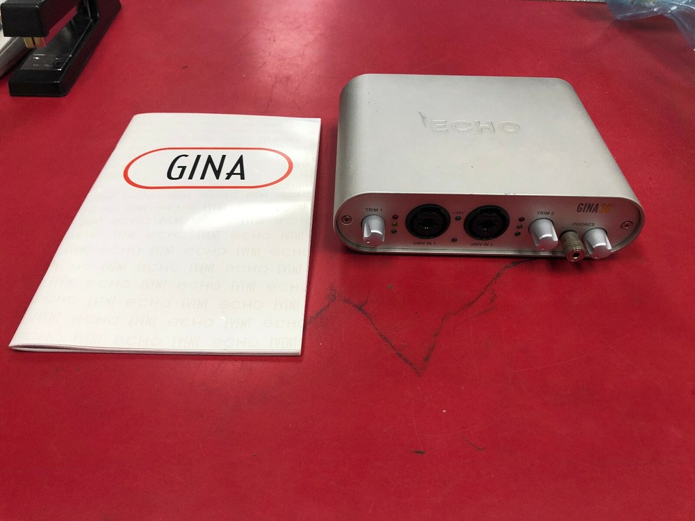 Echo GINA 3G Digital Recording Interface Unit and Manual only