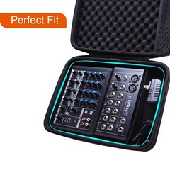 LTGEM Hard Mixer Case for Mackie Mix8 / 13″×9.5″×3.6″in, Black