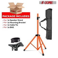 Tall Adjustable Tripod Speaker Stand – 72 Inch Studio Monitor Support