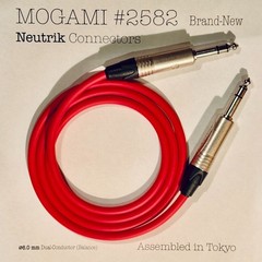 1–200 ft Mogami 2582 2-C Mic Cable Red | Choose Neutrik TRS or XLR | tokyo_made