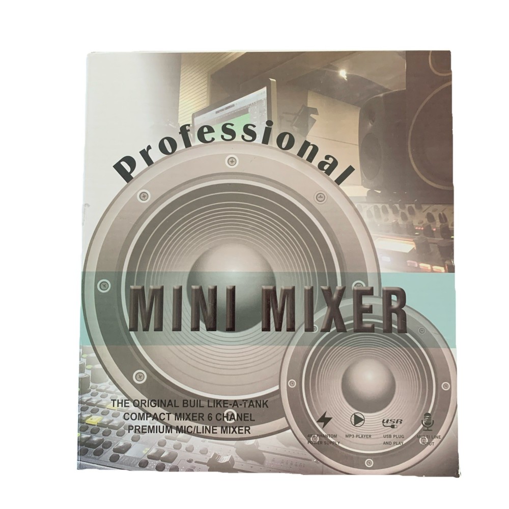 GMARK G40PRO 6 Channel Pro Audio Mixer,Sound Mini Mixer Compact USB Plug N Play