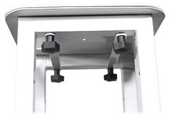 (1) Rockville White Adjustable Totem Speaker Stand For For Fender Fighter 12