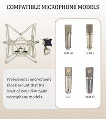 Microphone Shock Mount Anti-Vibration Mic Holder Spider Recording Mic Shockmo…