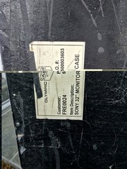 OLYMPIC SONY 32″ MONITOR ROAD CASE, USED, CASTERS AND LOCKS FUNCTIONAL