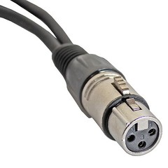 4 XLR 3pin 1 FEMALE jack to 2 MALE dual plug Y SPLITTER mic cable adaptor 6 inch