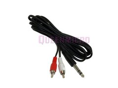 15Ft 15 Foot 1/4″ Stereo Male Plug to Dual 2 RCA Male Audio Cable 15’Ft v2