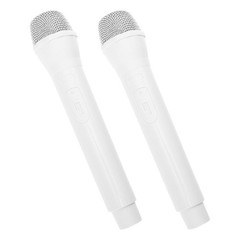 2Pcs Durable Plastic Kids Microphone Props for Stage Performance and Roleplay