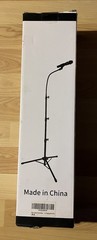 Adjustable Tripod Microphone Stand w/ Boom Arm Foldable Mic Stand Black New