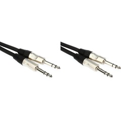 JUMPERZ JB2TRS-1.5 Blue Line 1/4-inch TRS Male to 1/4-inch TRS Male Patch Cable