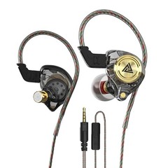 Black Ak3file Earbuds – Deep Bass Sound – Wired Gaming Earbuds