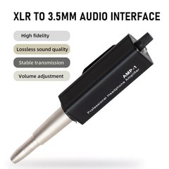1Pc AMP-1 Portable Headphone Amp Converter XLR to 3.5mm Audio Plug-and-Play