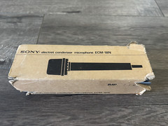 Sony ECM-18 Electret Condenser Microphone in Original Box with Paperwork