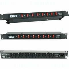 EMB EBW8 8 Outlet Rack Mount Power Supply AC 110V/220V Outlet Surge Protector