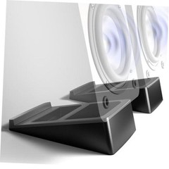 Medium Desktop Speaker Stands, Desk Studio Wedge with 15° Tilt 5 x 8 inch