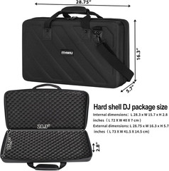 Lightweight Molded Hard Shell EVA Storage Carrying Case, Fits Pioneer DDJ 1000,