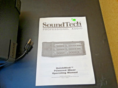 Sound Tech Pro Audio Quick Mix 6 QM6 Powered Mixer/Amplifier