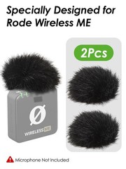 YOUSHARES Microphone Windscreen for Rode Wireless Me, Furry Pop Filter Wind M…