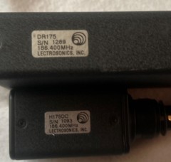Lectrosonics H175DC Transmitter & DR175 Receiver For Wireless Mics, Etc.