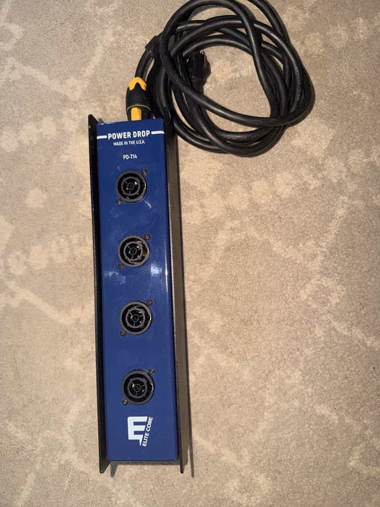 Elite Core Stage Power Drop Box True-1 Thu Inputs to 4 True-1 Female Connectors