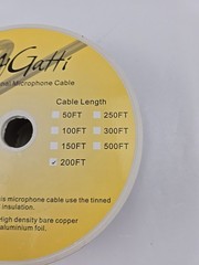 Bulk XLR Microphone Cable 200 Feet, Raw DIY Mic Spool Wire, 21 Gauge Audio Ca…