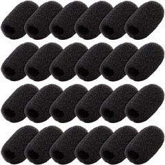 Juvale Headset Microphone Foam Windscreens – Noise Reduction Microphone Windscre