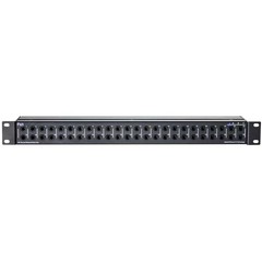 Art P48 48 Point Balanced Patchbay 19 Inch Rackmount Fully Shielded Black