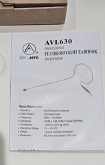 AV-JEFE AVL630 Feather Weight Ear Hook Microphone – Tan – USED