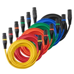 Uimoso XLR Cable 15-100 ft Balanced 3-Pin Male to Female Microphone Cord