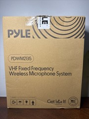 Pyle Channel Microphone System VHF Fixed Dual Frequency Wireless Set New/OpenBox