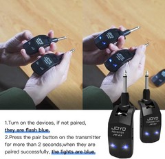 JOYO 2.4Ghz Wireless Guitar Bass System Transmitter Receiver 4 Channel