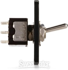 Switchcraft EHTSLBPKG EH Series Toggle Switch Locking DPDT – Black flange