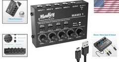 Professional Mini Mixer: 4-Channel Low Noise Audio Solution for Small Venues